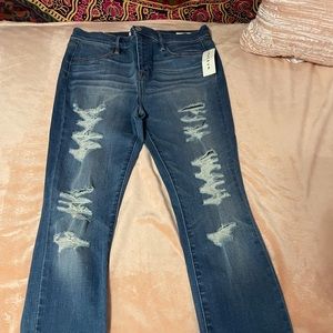 Women PacSun jeggings, size 29 super stretch, ripped design, new with tags